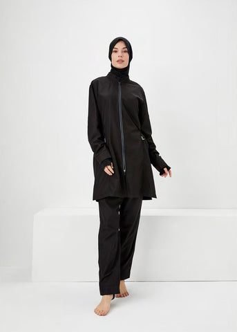 Adabkini Goksu Muslim 5-piece Long Swimsuit Islamic Full Cover Modest Swimwear Burkini Bathing Suit Beachwear