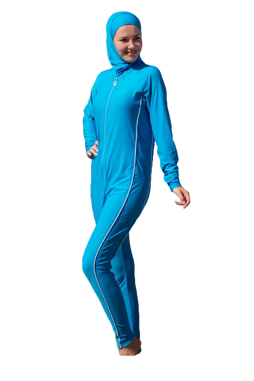 Buy Sunscreen Long-Sleeve Surfing Jumpsuit Full Length Swimming Costume for  Women Online at desertcartINDIA