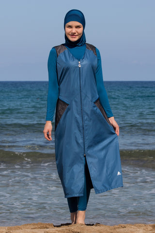 Adabkini Sila, our longest 5pc burkini, bathing suit, modest swimsuit