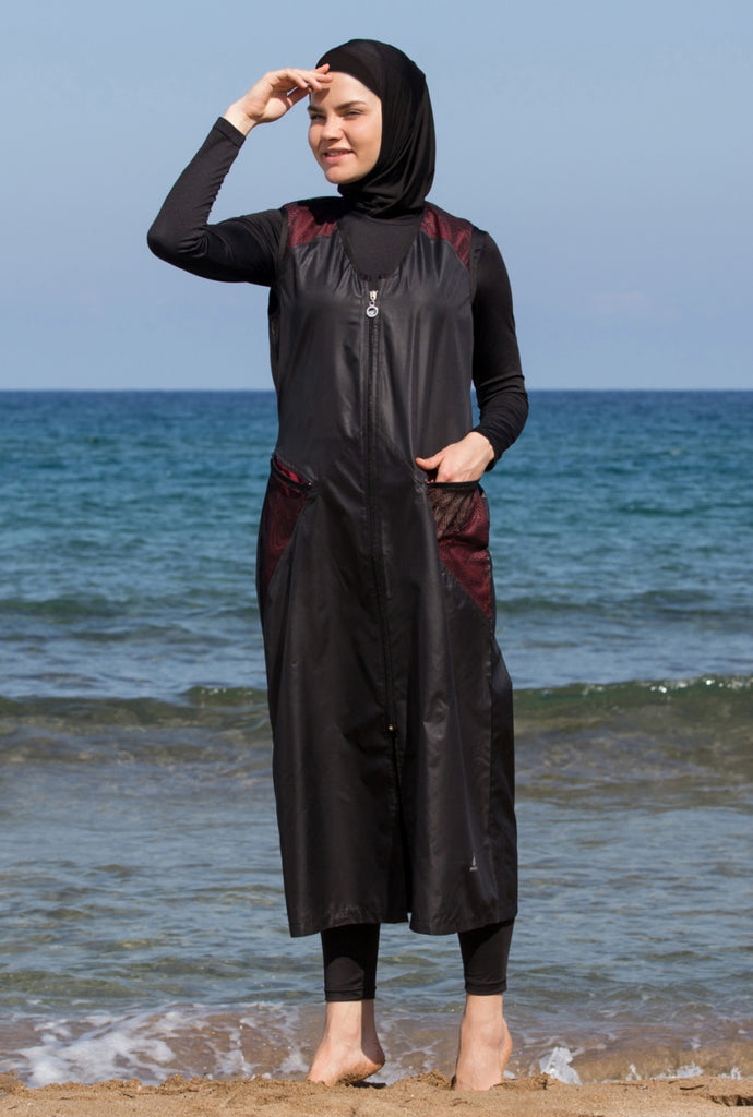 Adabkini Sila, our longest 5pc burkini, bathing suit, modest