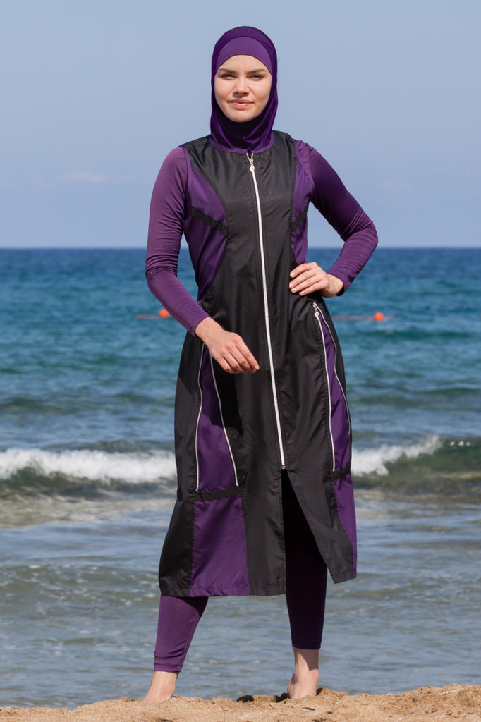 Adabkini Mira Muslim 5-piece Long Swimsuit Islamic Full Cover Modest S –  AdabKini